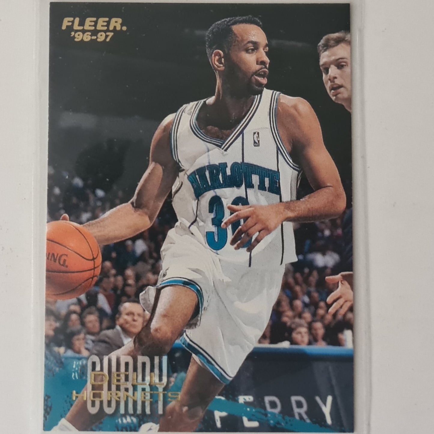Dell Curry 1996 Fleer 96-97 #10 NBA Basketball Charlotte Hornets excellent