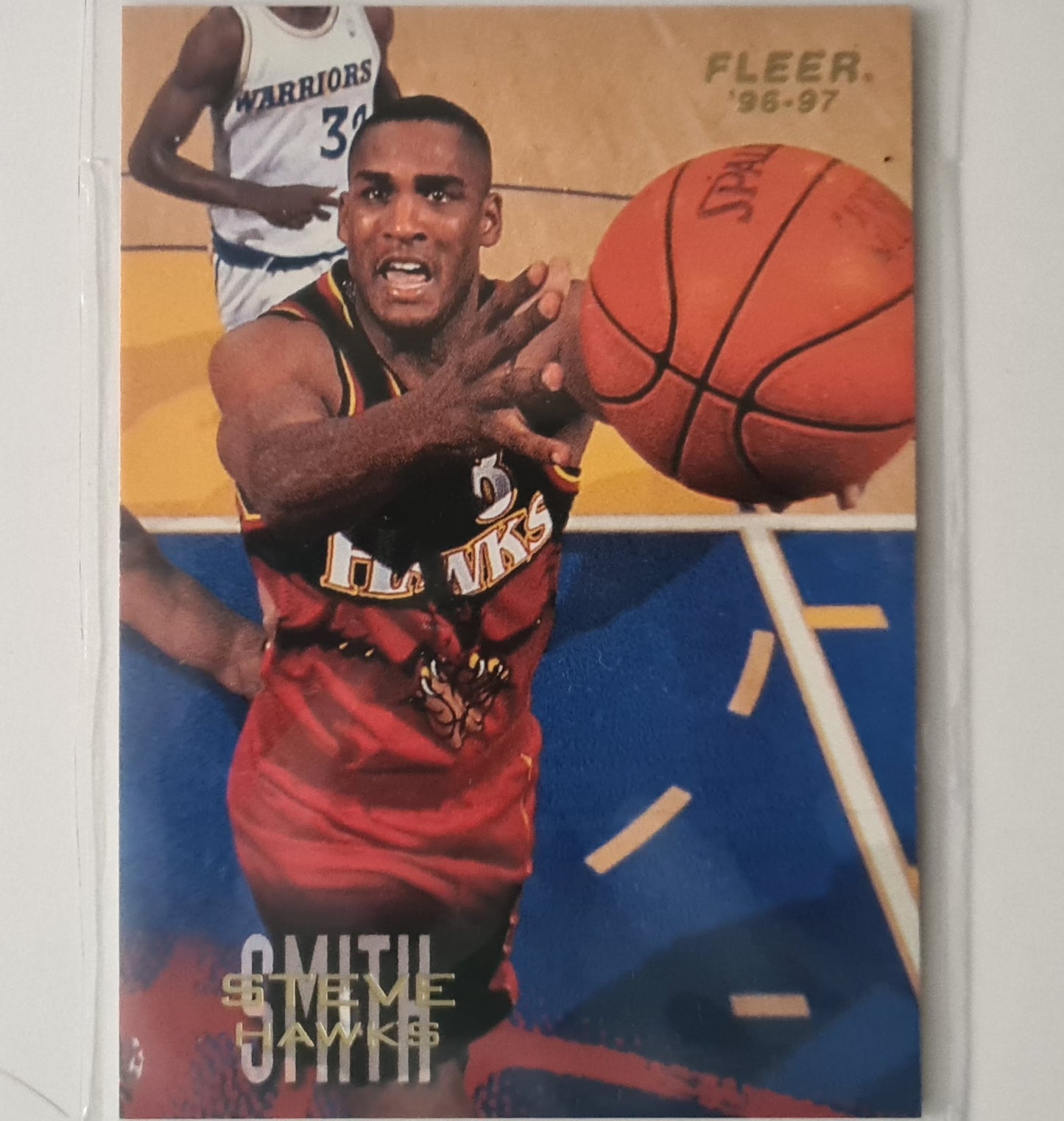 Steve Smith 1996 Fleer 96-97 #5 NBA Basketball Atlanta Hawks excellent