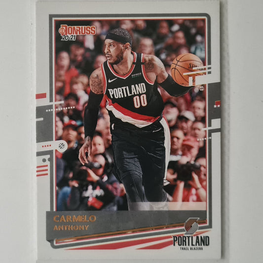 Carmelo Anthony 2020-21 Panini Donruss #111 NBA Basketball Portland  excellent