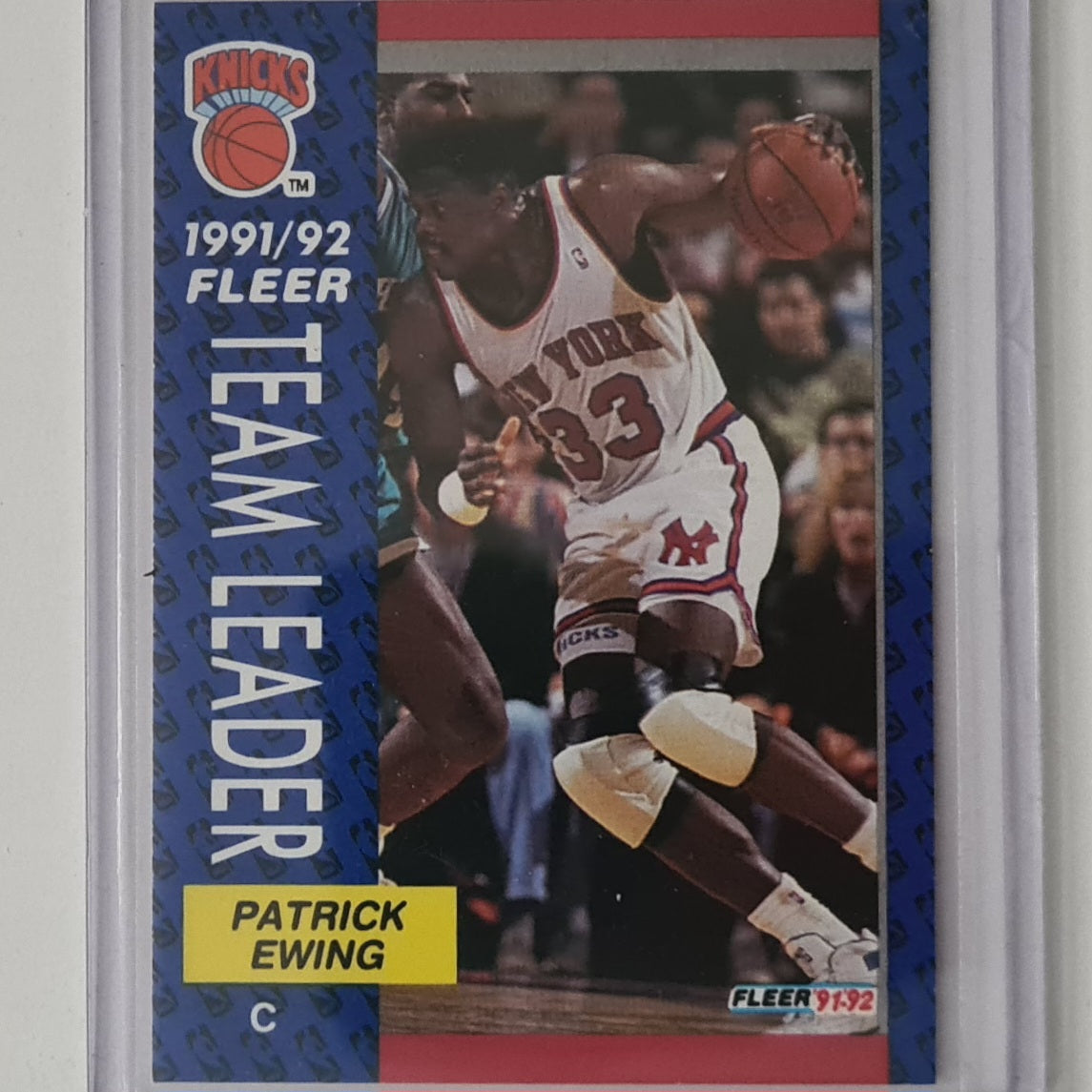 Patrick Ewing 1992 Fleer 1991/2 Team Leader #389 NBA Basketball New York Knicks ex-mint