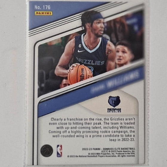 Zaire Williams 2022-23 Panini Donruss Elite #176 NBA Basketball Memphis Grizzlies ex-mint