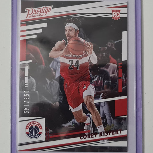Corey Kispert 2021-22 Panini Prestige 98/149 Rookie RC NBA Basketball Washington Wizards ex-mint