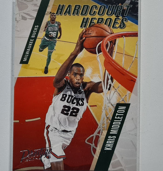 Khris Middleton 2017-18 Panini Prestige Hardcourt Heroes #3 NBA Basketball Milwaukee Bucks Excellent