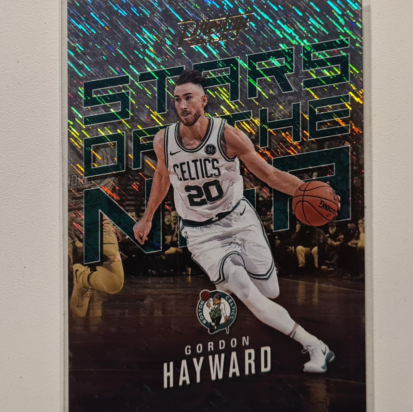 Gordon Hayward 2017-18 Panini Prestige stars of the NBA Rain variant #15 NBA Basketball Boston Celtics Excellent