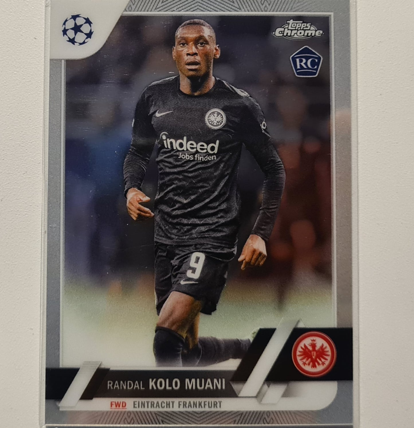 Randal Kolo Muani 2023 Topps Chrome Champions League Rookie RC refractor #149 Soccer football Eintracht Frankfurt Mint sleeved