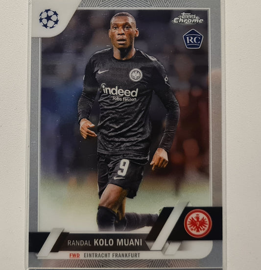 Randal Kolo Muani 2023 Topps Chrome Champions League Rookie RC refractor #149 Soccer football Eintracht Frankfurt Mint sleeved