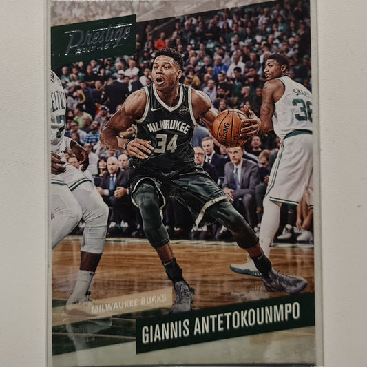 Giannis Antetokounmpo 2017-18 Panini Prestige #6 NBA Basketball Milwaukee Bucks Excellent sleeved