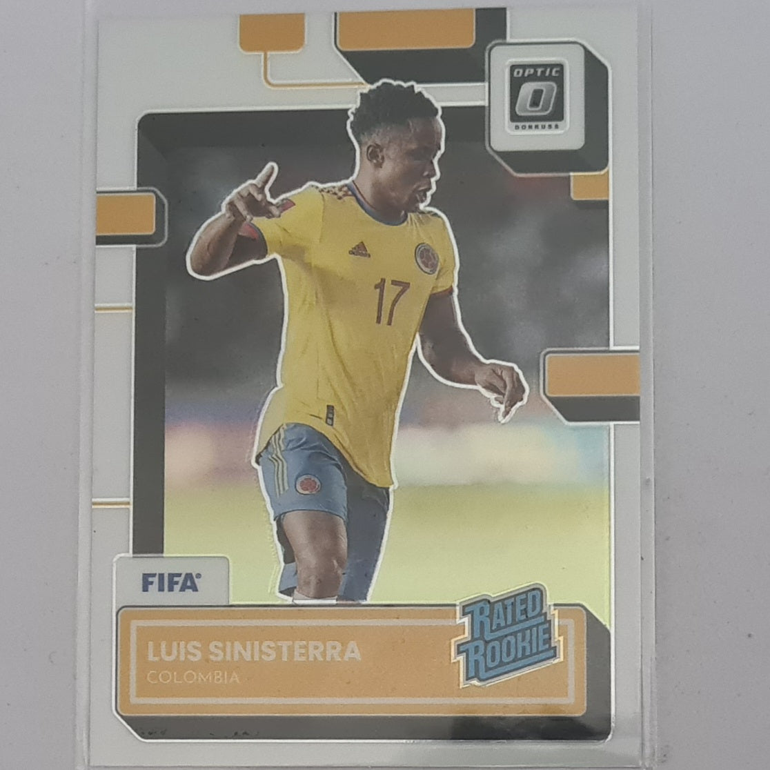Luis Sinisterra 2022-23 Panini Donruss Optic Soccer Rated rookie RC #195 Football Columbia mint sleeved