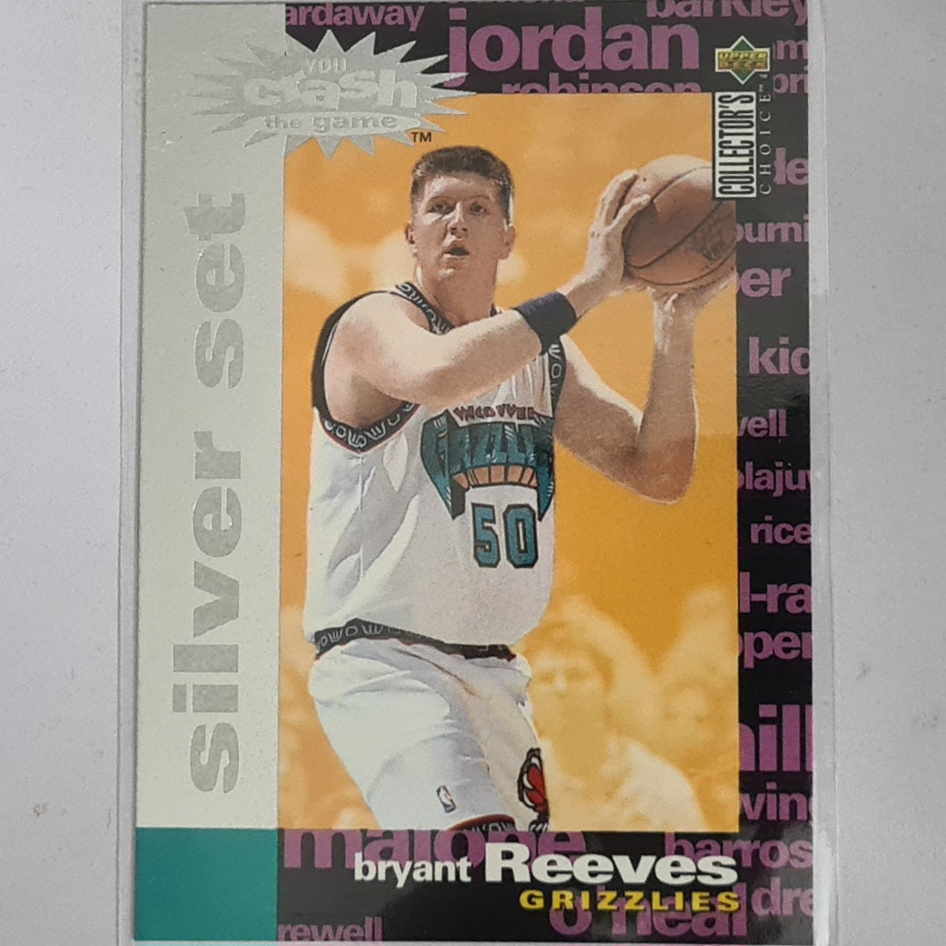 Bryant Reeves 1996 Upper-Deck Crash the game Silver set Rookie RC C29 NBA Basketball Vancouver Grizzlies Excellent