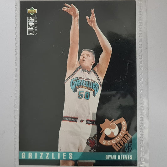 Bryant Reeves 1996 Upper-Deck Scouting report Rookie RC #138 NBA Basketball Vancouver Grizzlies Excellent