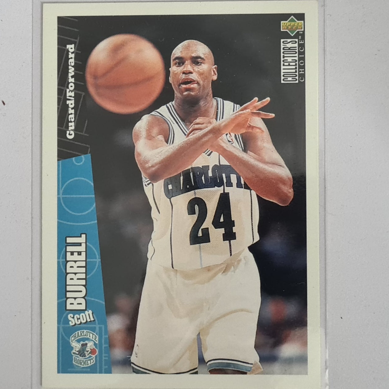 Scott Burrell 1996 Upper-Deck collectors choice  #16 NBA Basketball Charlotte Hornets Excellent