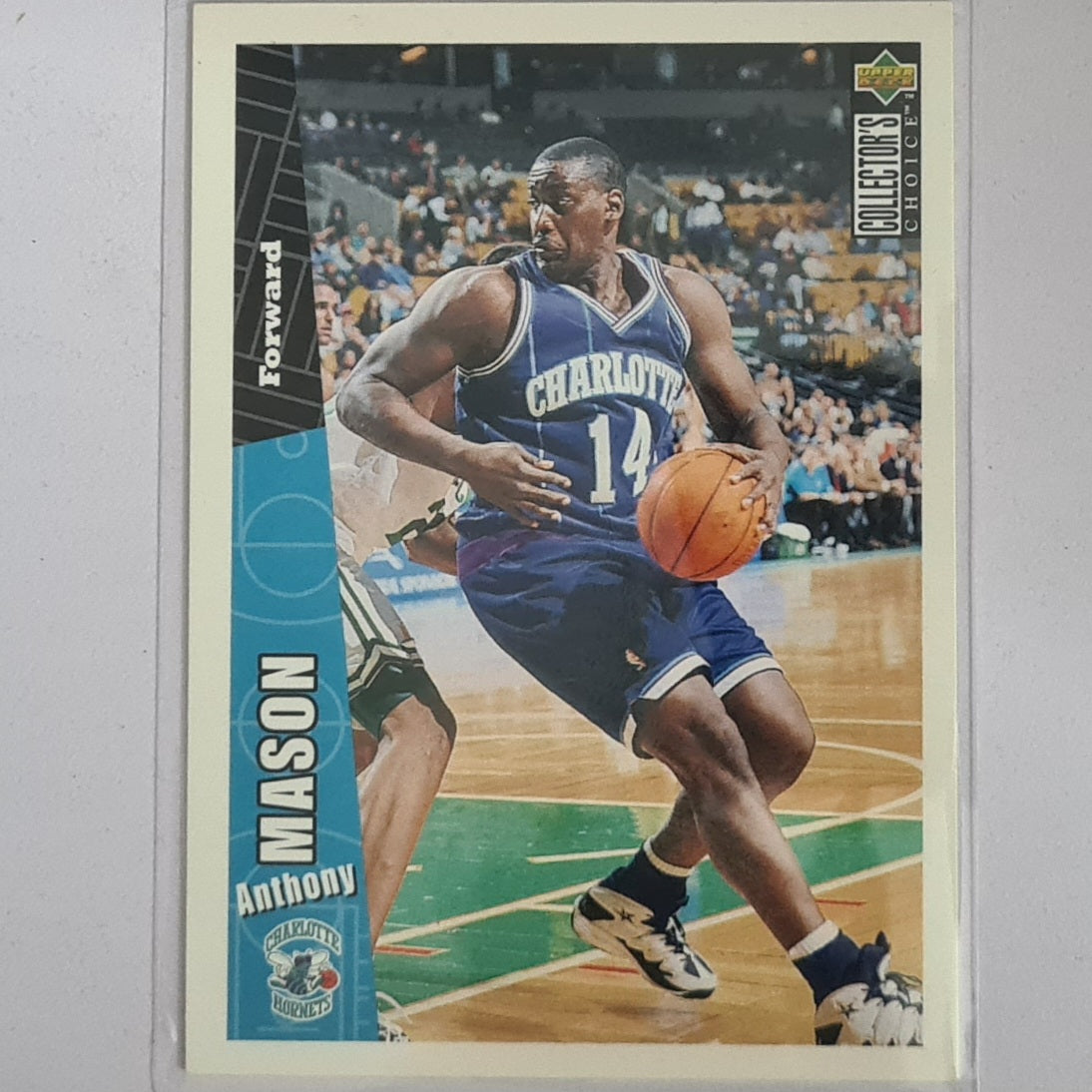 Anthony Mason 1996 Upper-Deck collectors choice #216 NBA Basketball Charlotte Hornets  Excellent