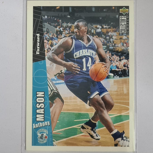 Anthony Mason 1996 Upper-Deck collectors choice #216 NBA Basketball Charlotte Hornets  Excellent