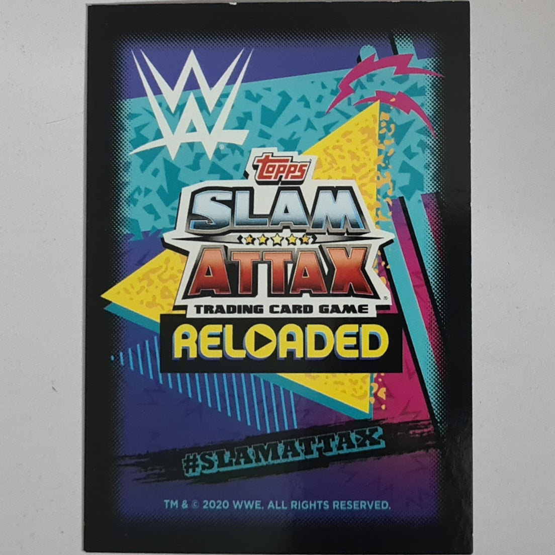 Roman Reigns 2020 Topps Slam Attax reloaded super showdown foil card #291 WWE Wrestling Excellent