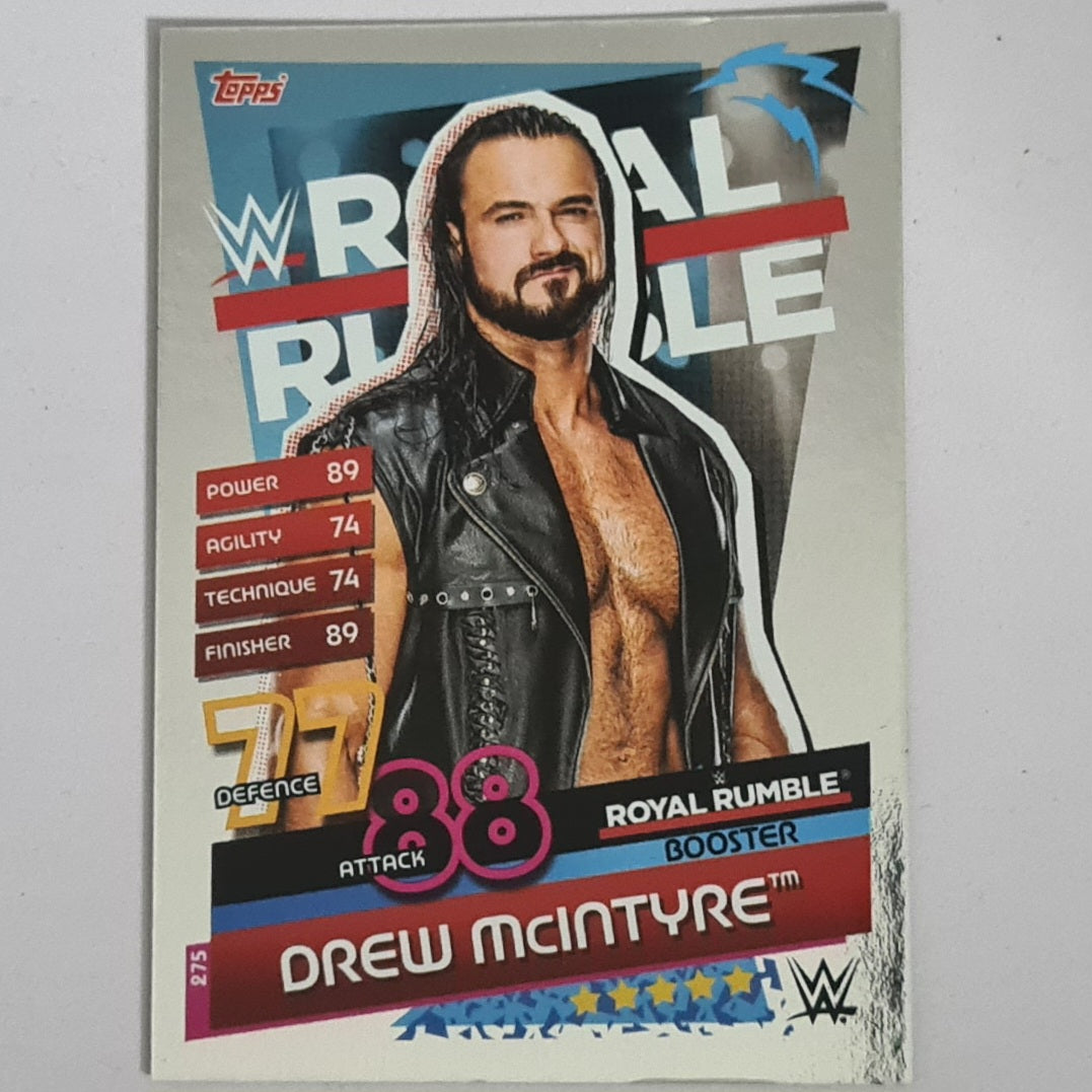 Drew McIntyre 2020 Topps Slam Attax reloaded royal rumble foil card #275 WWE Wrestling Excellent