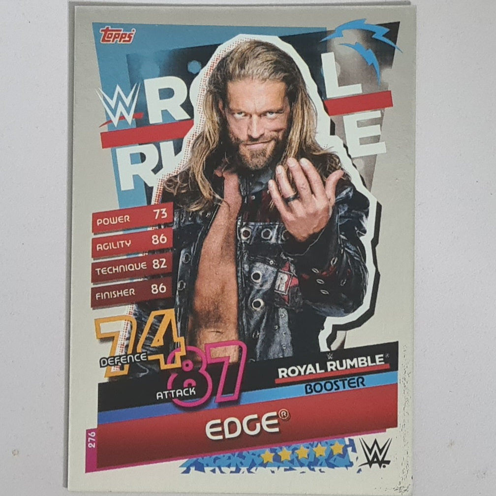 Edge 2020 Topps Slam Attax reloaded royal rumble foil card #276 WWE Wrestling Excellent