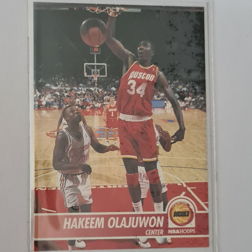 Hakeem Olajuwon 1994 Skybox NBA Hoops #78 NBA Basketball Houston Rockets Excellent