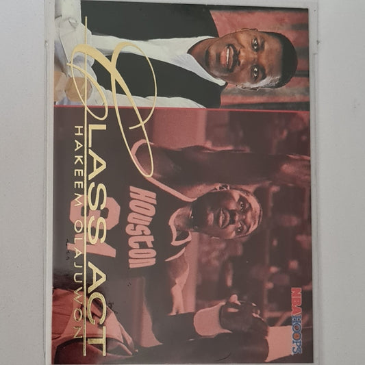 Hakeem Olajuwon 1995 Skybox NBA Hoops class act #241 NBA Basketball Houston Rockets Excellent