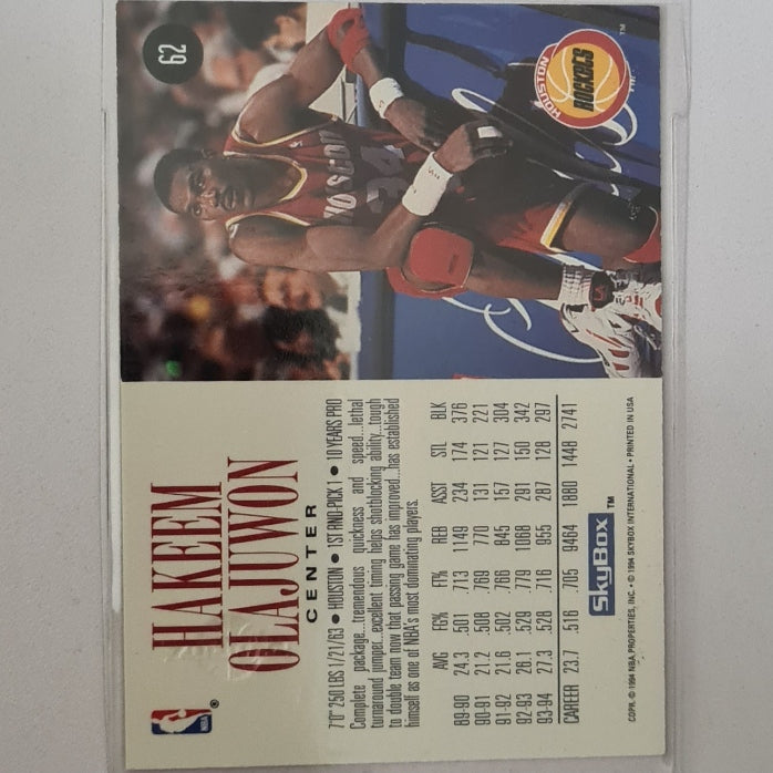 Hakeem Olajuwon 1994 Upper-Deck #62 NBA Basketball Houston Rockets Excellent
