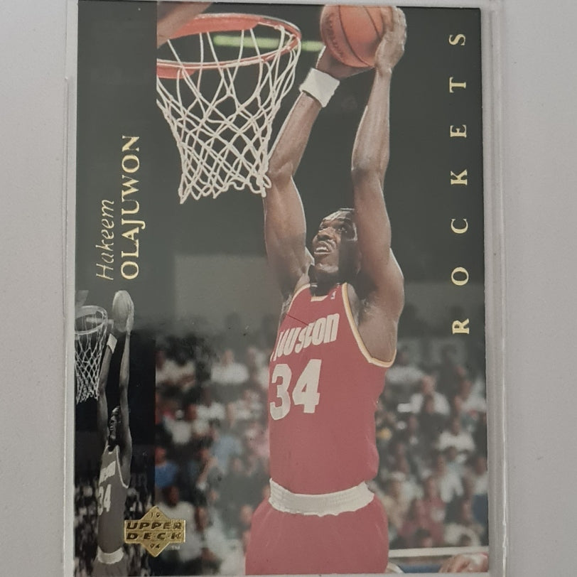 Hakeem Olajuwon 1994 Upper-Deck #78 NBA Basketball Houston Rockets very good