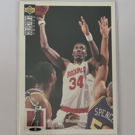 Hakeem Olajuwon 1994 Upper-Deck collectors choice #34 NBA Basketball Houston Rockets excellent