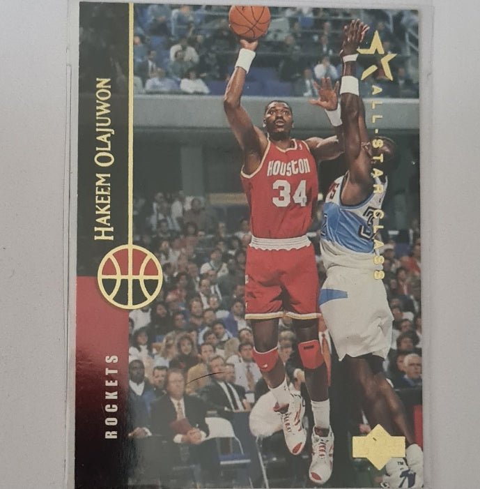 Hakeem Olajuwon 1995 Upper-Deck all-star class variant #233 NBA Basketball Houston Rockets excellent