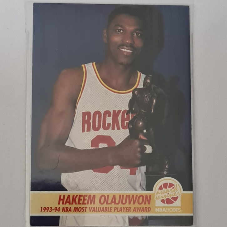 Hakeem Olajuwon 1994 Skybox NBA Hoops MVP #260 NBA Basketball Houston Rockets excellent