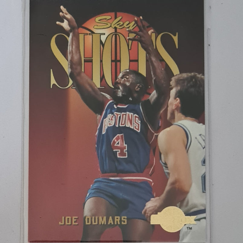 Joe Dumars 1995 Skybox Sky Shots #315 NBA Basketball Detroit Pistons excellent