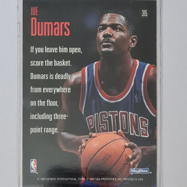 Joe Dumars 1995 Skybox Sky Shots #315 NBA Basketball Detroit Pistons excellent