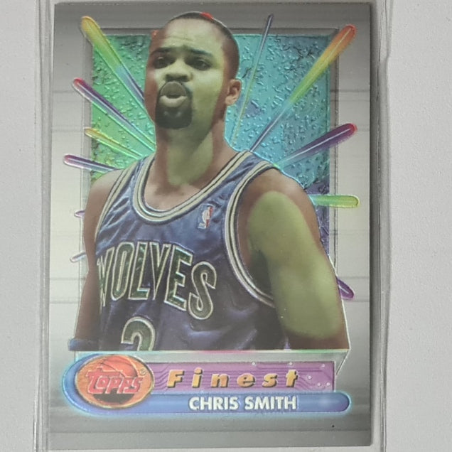Chris Smith 1994 Topps Finest Chromium #45 NBA Basketball Minnesota Timberwolves excellent