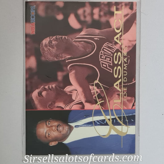 Joe Dumars 1995 Skybox NBA Hoops Class Act #234 NBA Basketball Detroit Pistons excellent