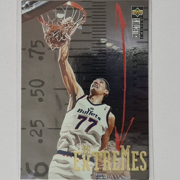 Gheorghe Muresan 1996 Upper-Deck Collectors Choice Extremes E9 NBA Basketball Washington Bullets Excellent sleeved