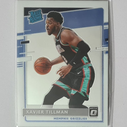 Xavier Tillman 2020-21 Panini Donruss Optic Rated Rookie RC #185 NBA Basketball Memphis Grizzlies Excellent mint sleeved