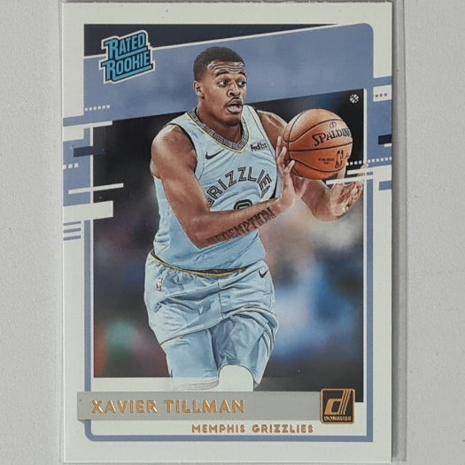 Xavier Tillman 2020-21 Panini Donruss Rated Rookie RC #218 NBA Basketball Memphis Grizzlies Excellent mint sleeved