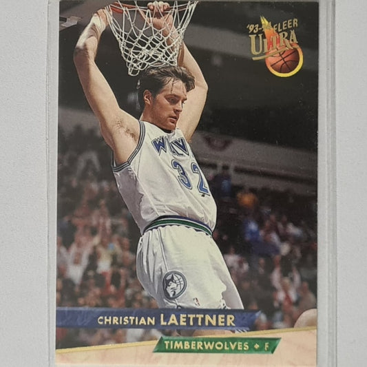 Christian Laettner 1993 Fleer Ultra 93-94 #114 NBA Basketball Minnesota Timberwolves Excellent