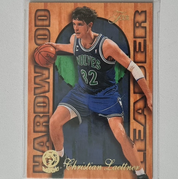 Christian Laettner 1995 Fleer Flair 95-96 Hardwood Leader 16 of 27 NBA Basketball Minnesota Timberwolves Excellent