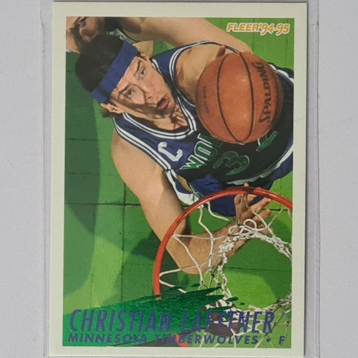 Christian Laettner 1994 Fleer 94-95 #133 NBA Basketball Minnesota Timberwolves Excellent