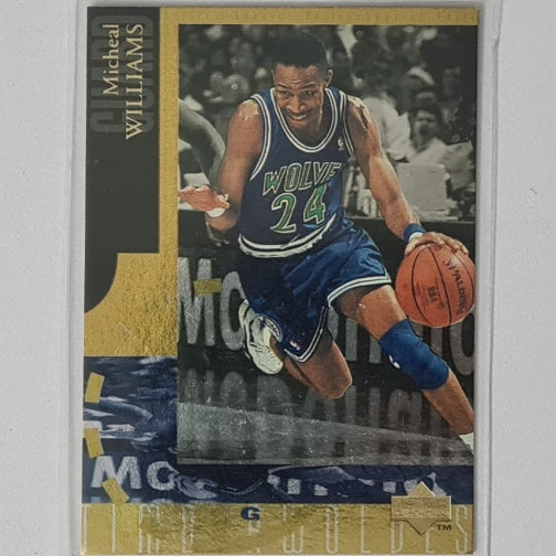 Michael Williams 1994 Upper-Deck gold foil SE54 NBA Basketball Minnesota Timberwolves very good-ex