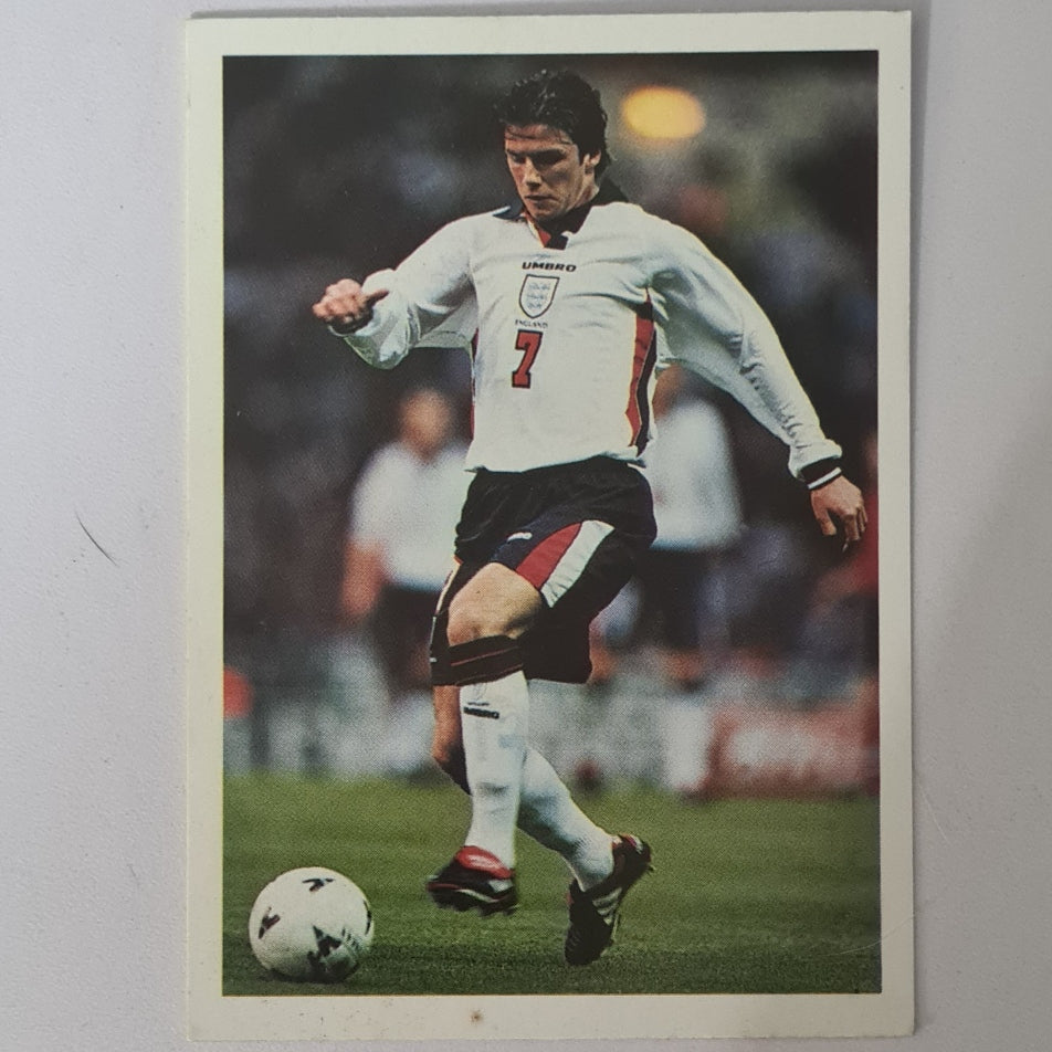 David Beckham 1998 World Cup PG Tips UK promotional card found in tea bag boxes #17 England