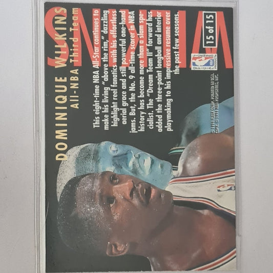 Dominique Wilkins 1994 Fleer Ultra 94-95 All-NBA 15 OF 15 NBA Basketball LA Clippers Excellent