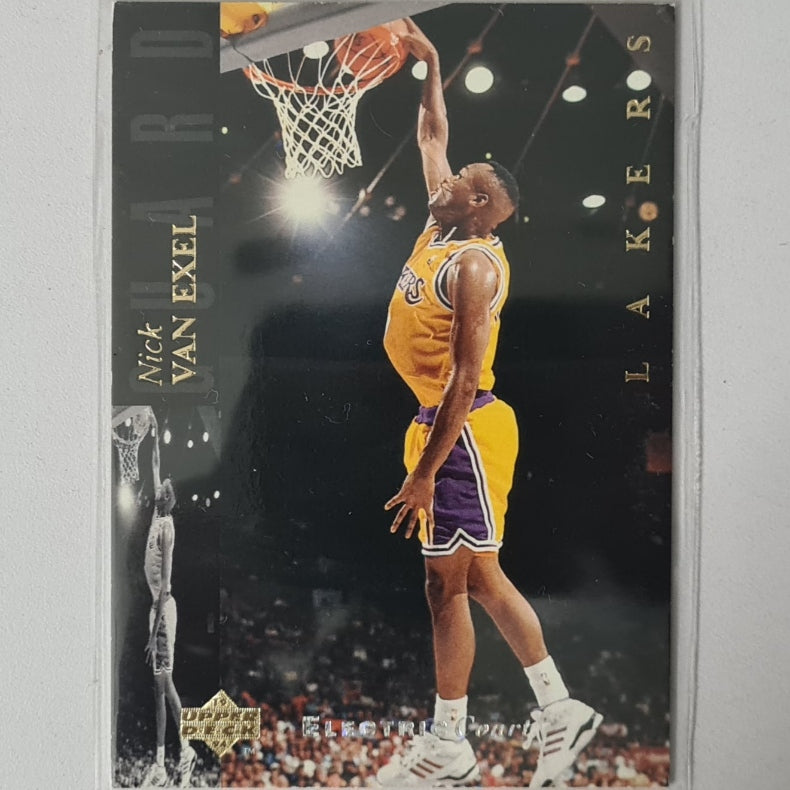 Nick Van Exel 1994 Upper Deck electric court Rookie RC #134 NBA Basketball LA Lakers Very good