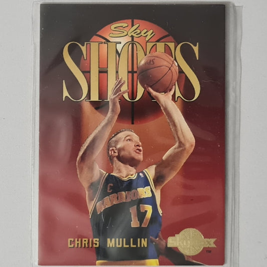 Chris Mullin 1995 Skybox Sky Shots #321 NBA Basketball Golden State Warriors Excellent