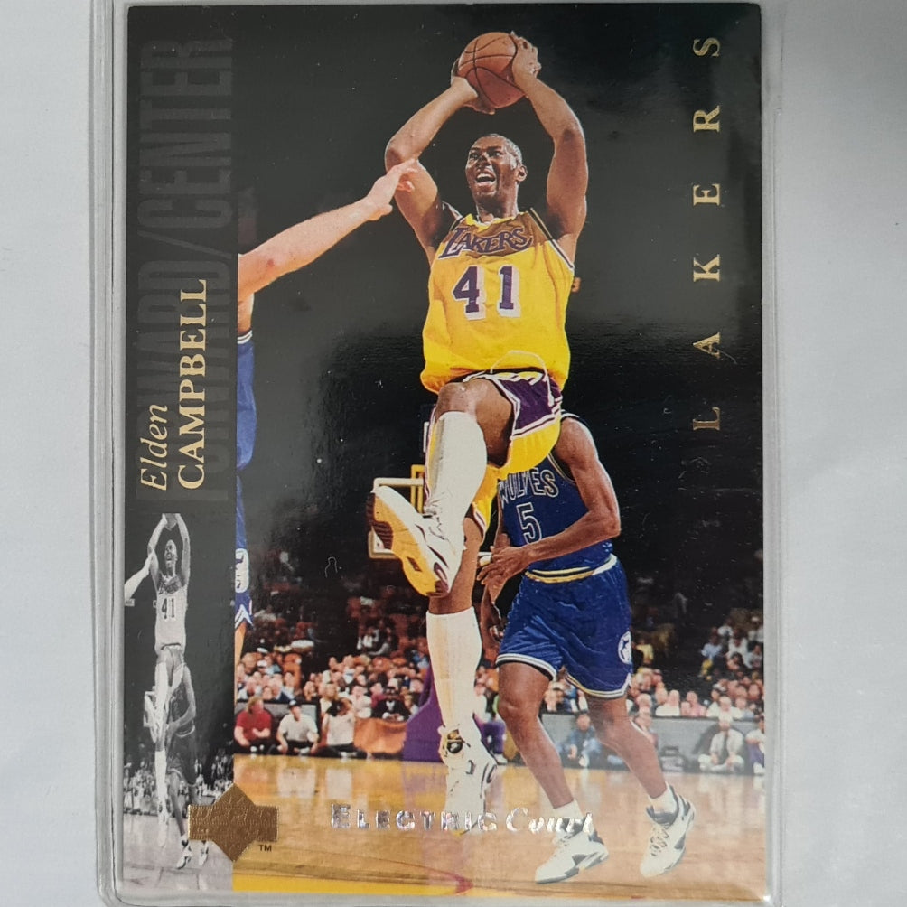 Elden Campbell 1994 Upper-Deck Electric court variant #173 NBA Basketball LA Lakers Good+