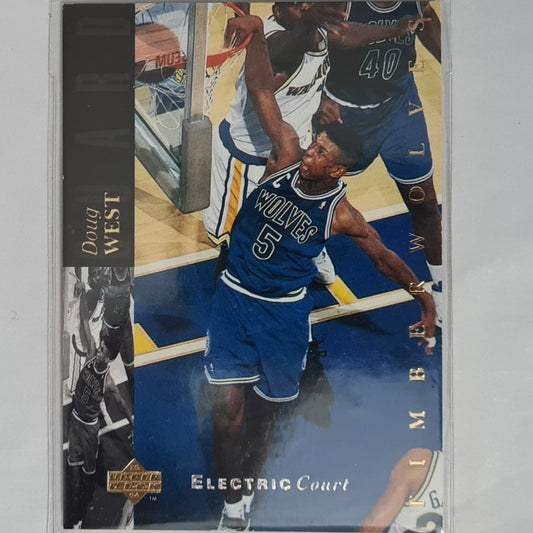 Doug West 1994 Upper-Deck Electric court variant #7 NBA Basketball Minnesota Timberwolves very good