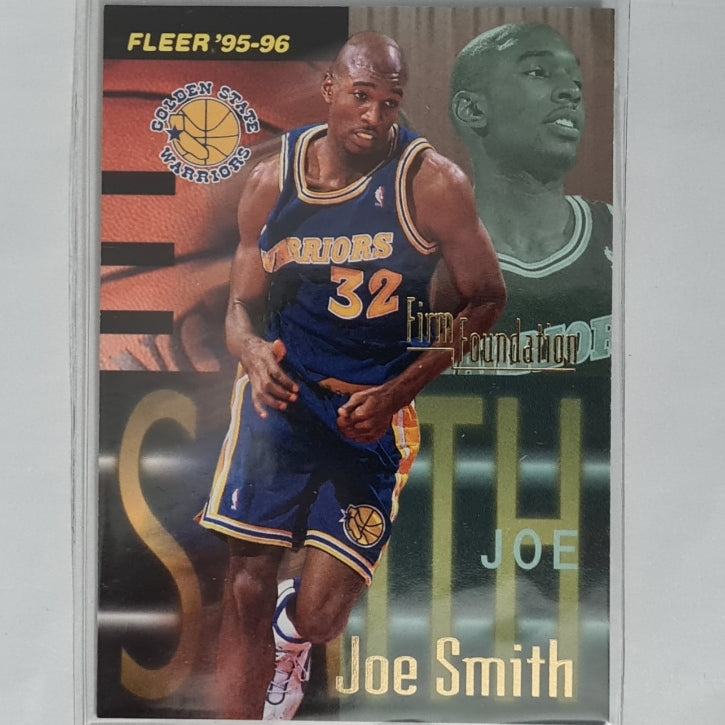 Joe Smith 1996 Fleer Firm Foundation #328 NBA Basketball Golden State Warriors Excellent