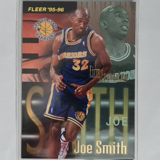 Joe Smith 1996 Fleer Firm Foundation #328 NBA Basketball Golden State Warriors Excellent