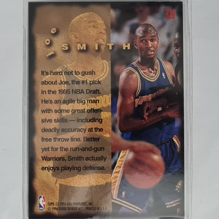 Joe Smith 1996 Fleer Firm Foundation #328 NBA Basketball Golden State Warriors Excellent