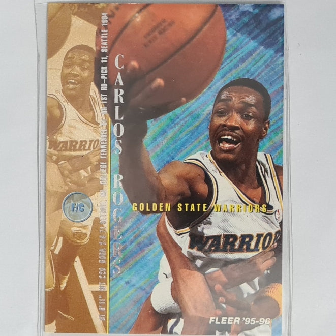Carlos Rogers 1995 Fleer 95-96  #61 NBA Basketball Golden State Warriors Excellent