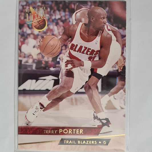 Terry Porter 1993 Fleer Ultra 93-94 #156 NBA Basketball Portland Trail Blazers Excellent