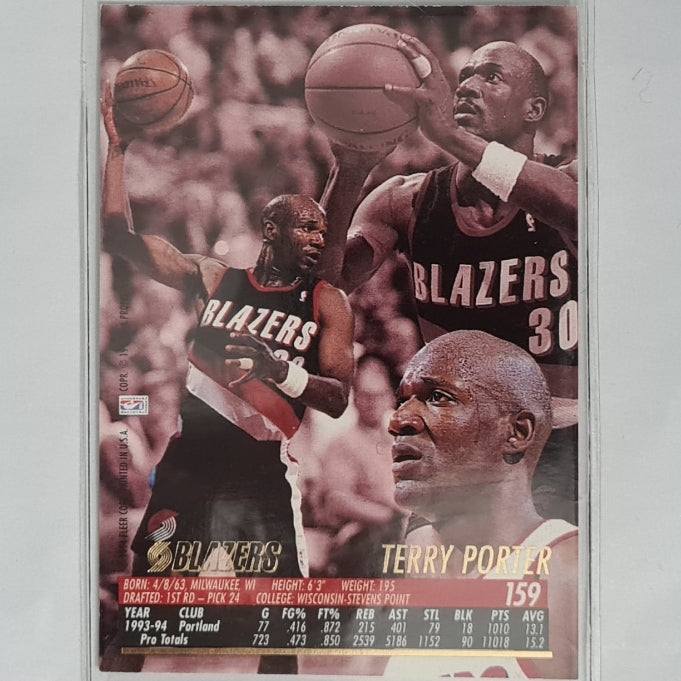 Terry Porter 1994 Fleer Ultra 94-95 NBA Basketball Portland Trail Blazers Excellent